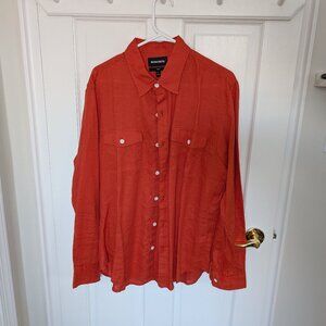 Bonobos 100% Linen button down - Size Large slim fit